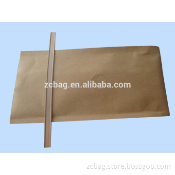 100g brown Kraft inner aluminium foil coffee one way degassing valve tin tie coffee bean packaging bags
